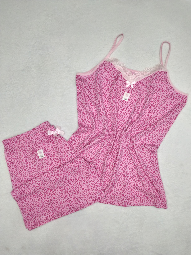 ست تاپ وشورتک نخ پنبه ترک طرحدار سایز3xl