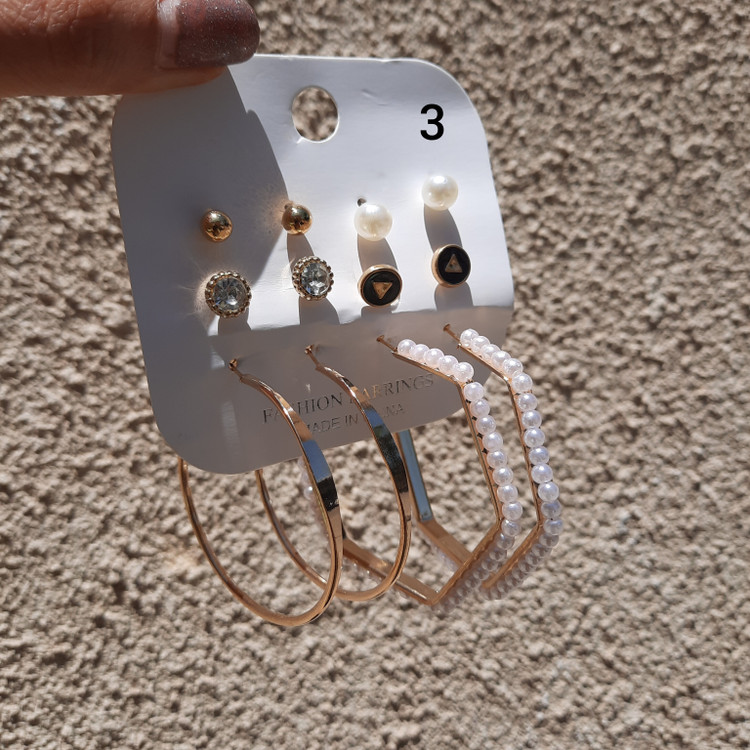 گوشواره پکی ۶ جفتی