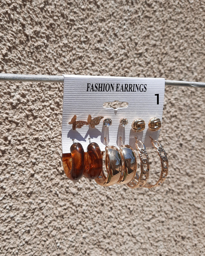 گوشواره پکی ۶ جفتی