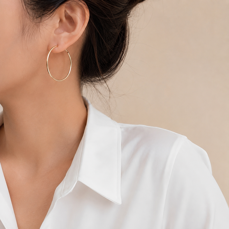 گوشواره زنانه ژوپینگ XUPING طرح حلقه ای
