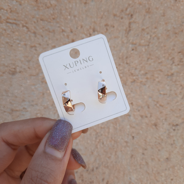 گوشواره زنانه ژوپینگ XUPING طرح طلا کد 101