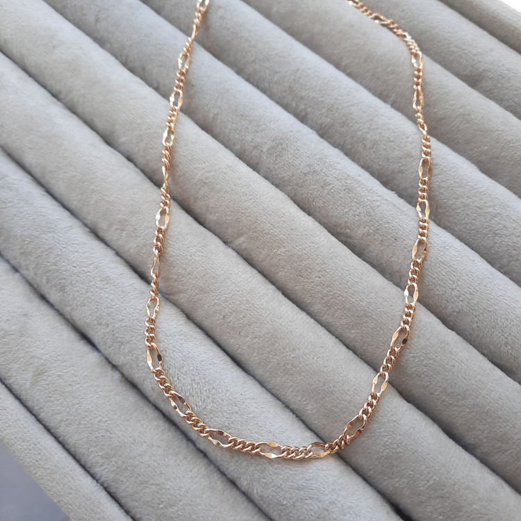 زنجیر فیگارو ژوپینگ XUPING طرح طلا